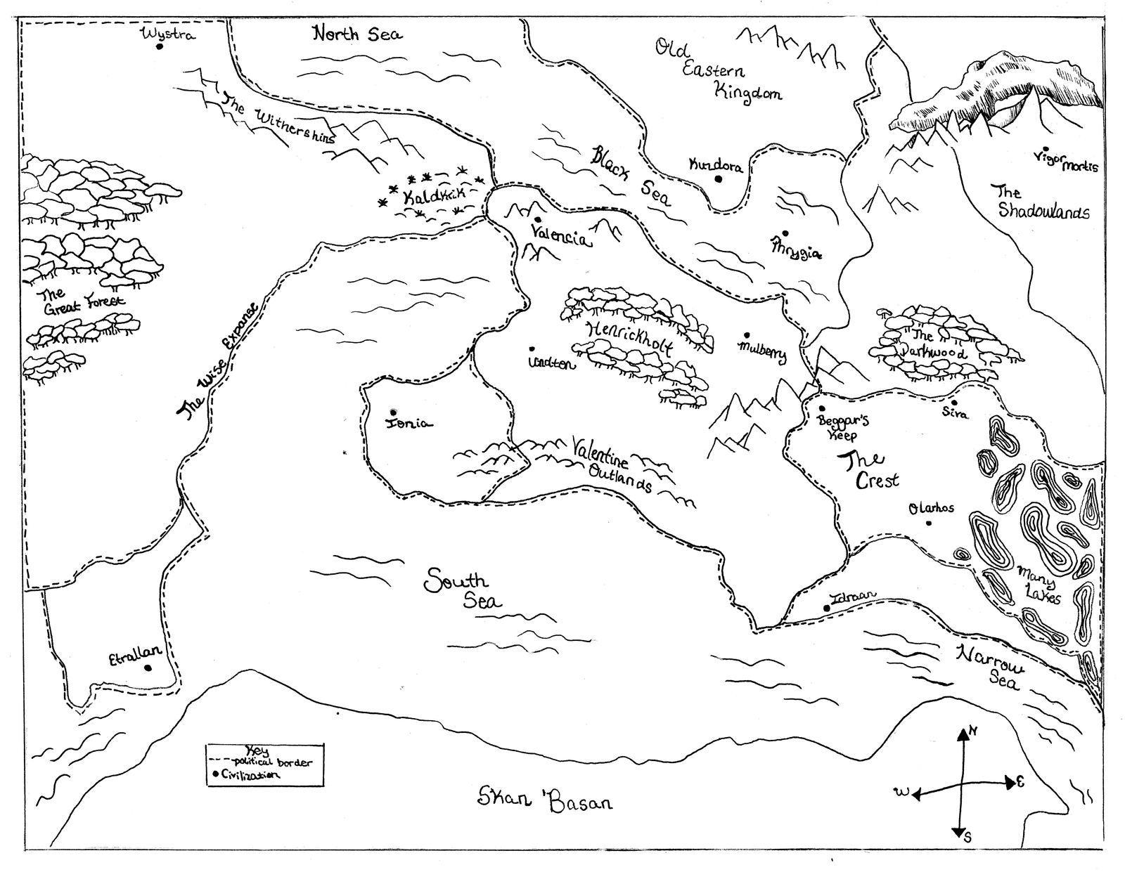 A map of fifth century Kaldea