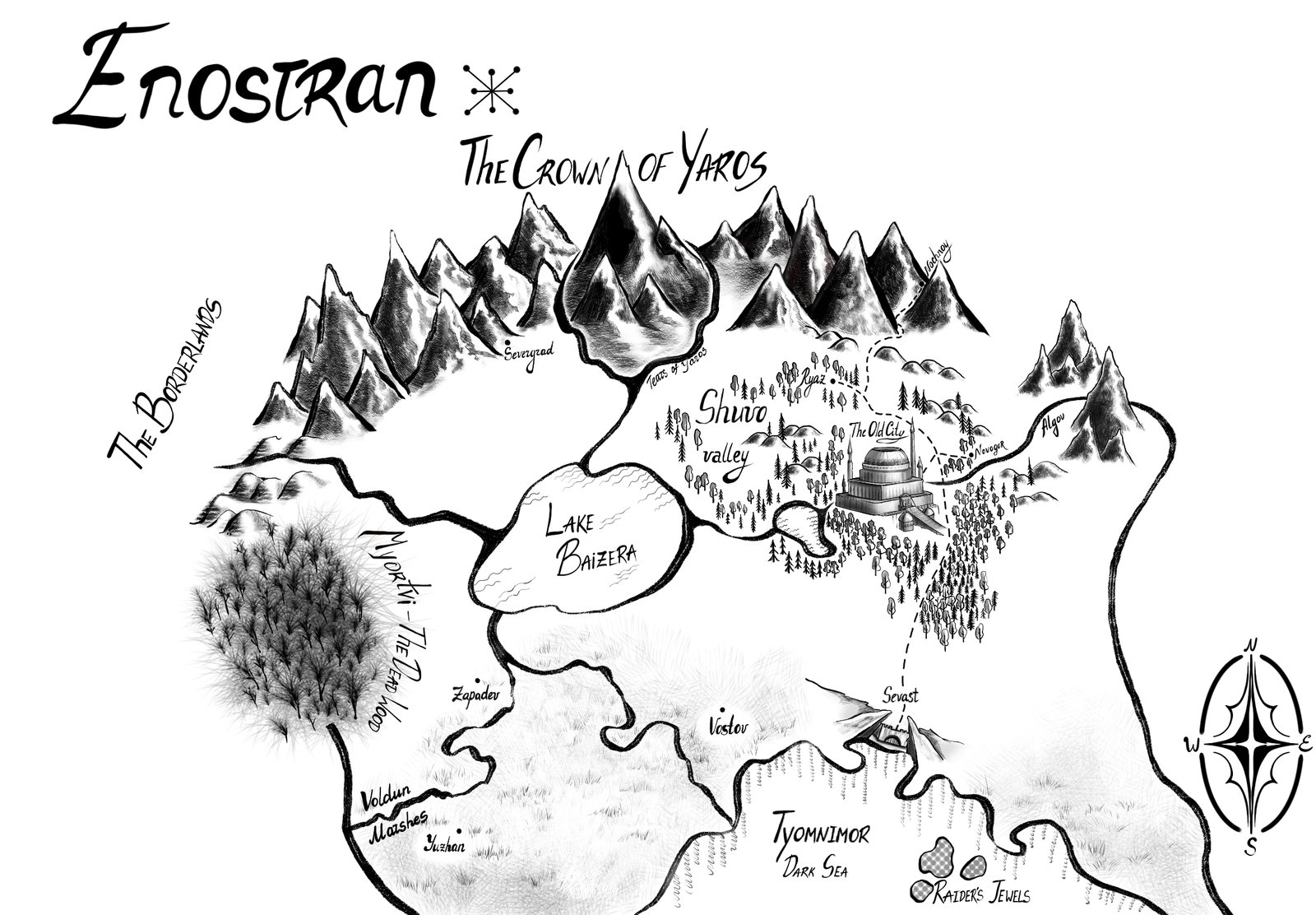 Map Illustrated by Anastasia Bereznikova